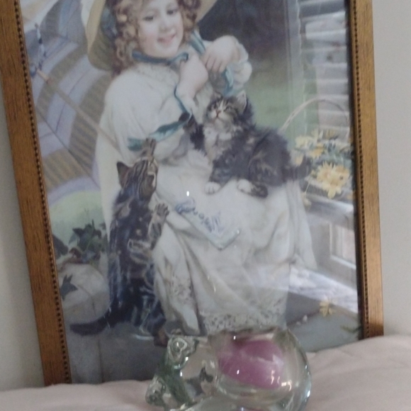 Solid Steuben Style Glass Cat - Picture 3 of 7